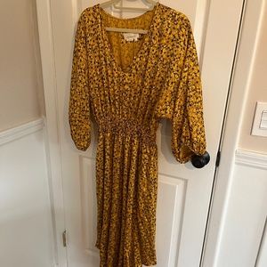Gold and Black Anthropologie Dress (never been worn! Tags on)